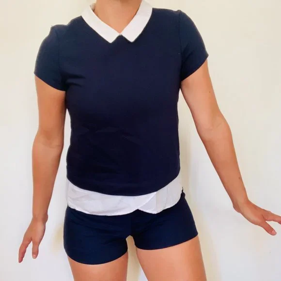 Zara blue and white romper XS - Picture 4 of 11